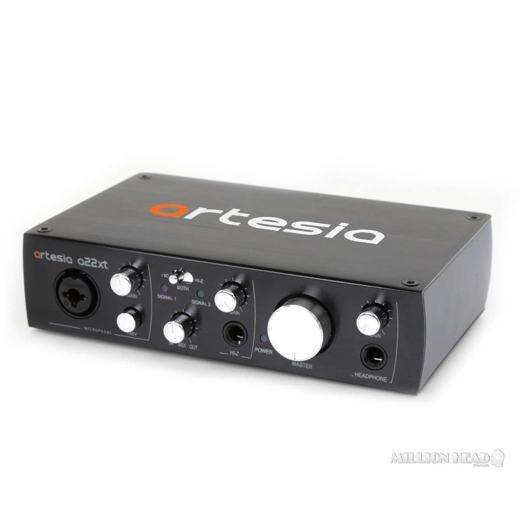 Artesia : a22XT Audio Interface คุณภาพดีมาพร้อม Input 1 Mic/Line Combo input และ Input 2 RCA/LR
