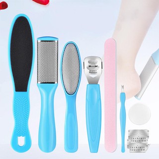 [ 8 ชิ้น / ชุดเครื่องมือสแตนเลสกําจัดผิวที่ตายแล้ว Callus Remover Scraper ]