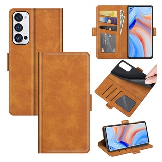 เคสโทรศัพท์ OPPO Reno 5 Reno5 Pro Plus Lite 5G 5Z 5A Reno5 Z A กรณี กระเป๋า ฝาพับ รู้สึกสบายซองใส่บัตรกระเป๋าสตางค์