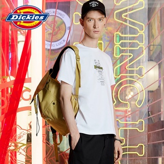 【พร้อมส่ง】เสื้อยืดแขนสั้น ผ้าฝ้าย พิมพ์ลายโลโก้ Dickies ทรงหลวม ใส่สบาย สําหรับผู้ชาย 8742