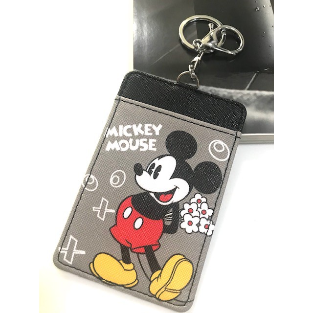 MICKEY MOUSE ซองใส่บัตร ที่ใส่บัตร ลาย MICKEY MOUSE GRAY มิคกี้ เมาส์ เทา st งานดี สวยงาม น่าใช้งาน BY MANOPNEST