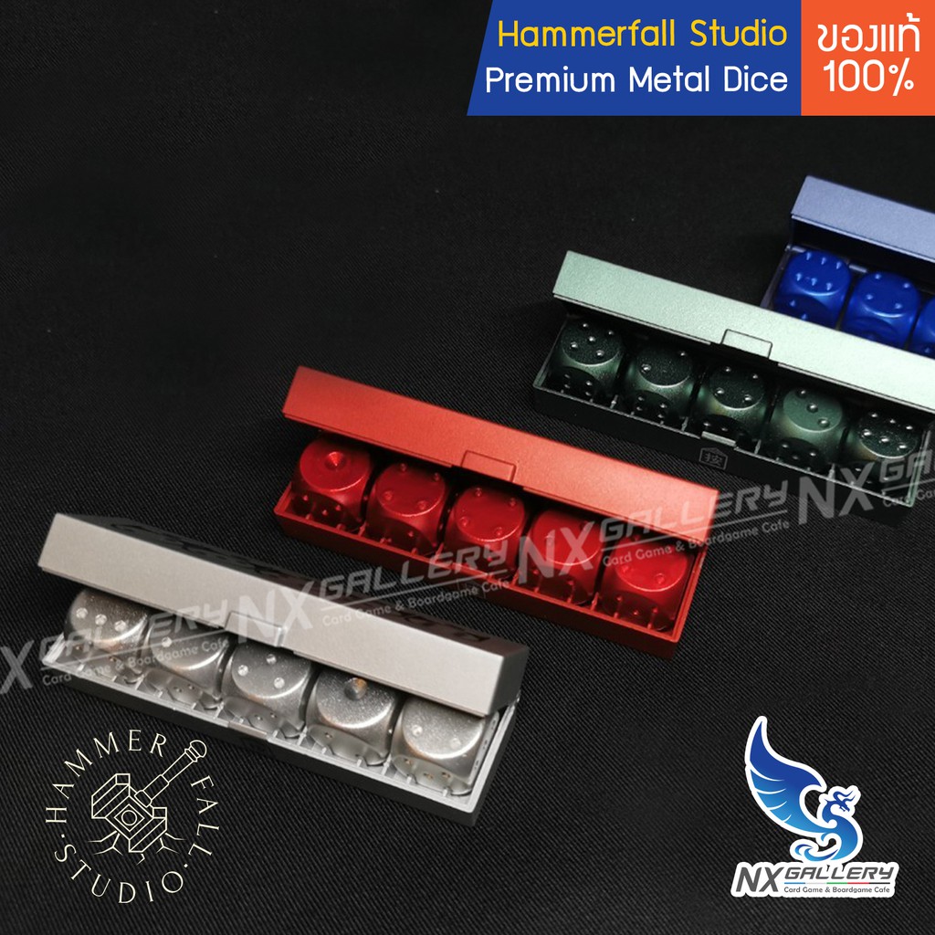 [Hammerfall] Metal D6 Dice - ลูกเต๋าเหล็ก 6หน้า (สำหรับโปเกมอนการ์ด ...