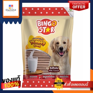 บิงโกสตาร์ ยัมมี่สติ๊ก นม 500กBINGO STAR YUMMY STICK MILK 500G