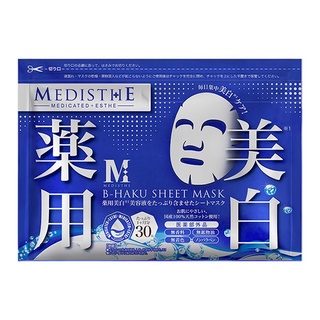 JAPAN MEDISTHE Beauty Salon Medicated B-HAKU Sheet Mask 30 sheets