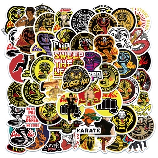 สติกเกอร์ กันน้ํา ลาย Cobra Kai Season สไตล์อเมริกัน TV Series มี 50 ชิ้น
