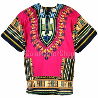 Dashiki African Shirt Cotton Hiphop เสื้อจังโก้ เสื้ออินเดีย เสื้อแอฟริกา เสื้อฮิปฮอป เสื้อโบฮีเมียน ad07p