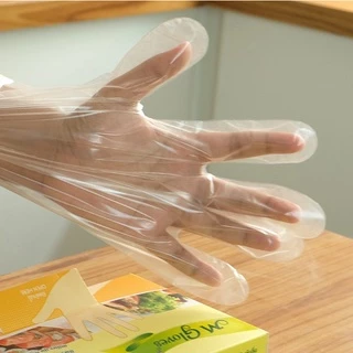 ถุงมือพลาสติก M Glove LDPE แบบกล่อง ขนาด 50 ชิ้น ไซด์ S และ L