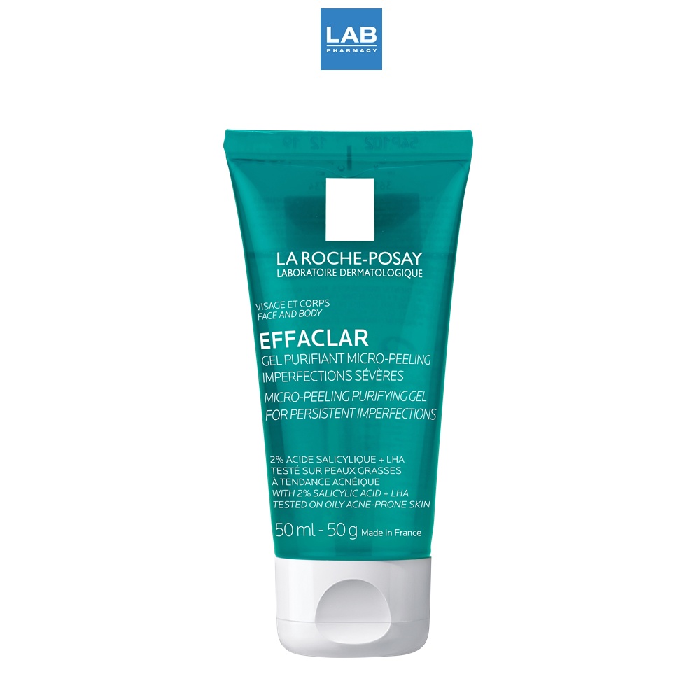 LA ROCHE-POSAY Effaclar Micro-Peeling Purifying Gel 50 ml. - ลาโรช เอฟฟาคลาร์ ไมโคร-พีลลิ่ง เจลทำความสะอาดผิว