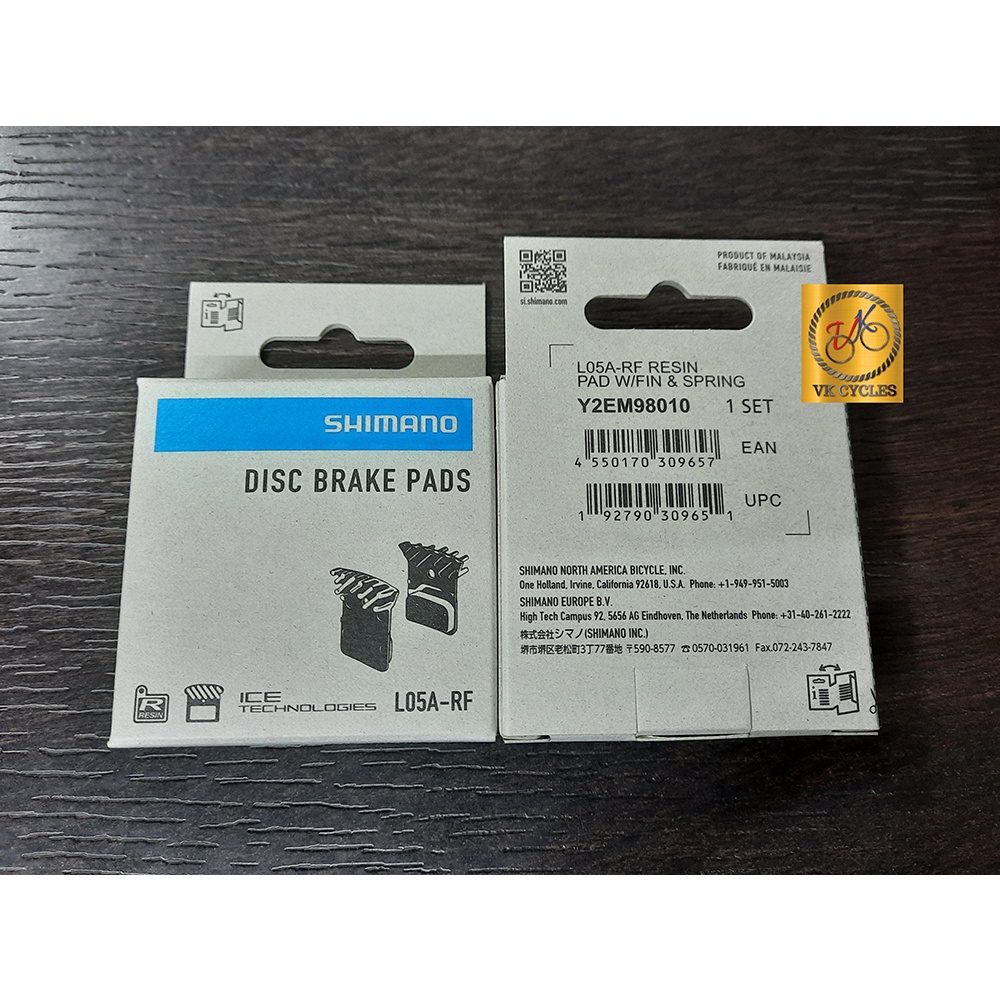 ผ้าเบรคหน้า SHIMANO L05A (L05A-RF) DURAACE ULTEGRA TIAFINE RESIN พร้อม FIN Ice-Tech หม้อน้ํา Fin Res