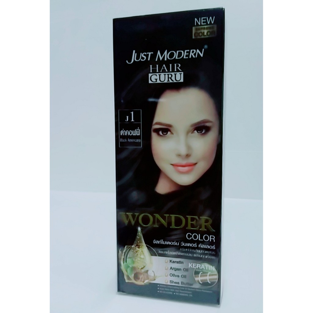 ยาย้อมผม จัสท์โมเดอร์น ครีมเปลี่ยนสีผม Just Modern wonder Color J1 ดำคอฟฟี่