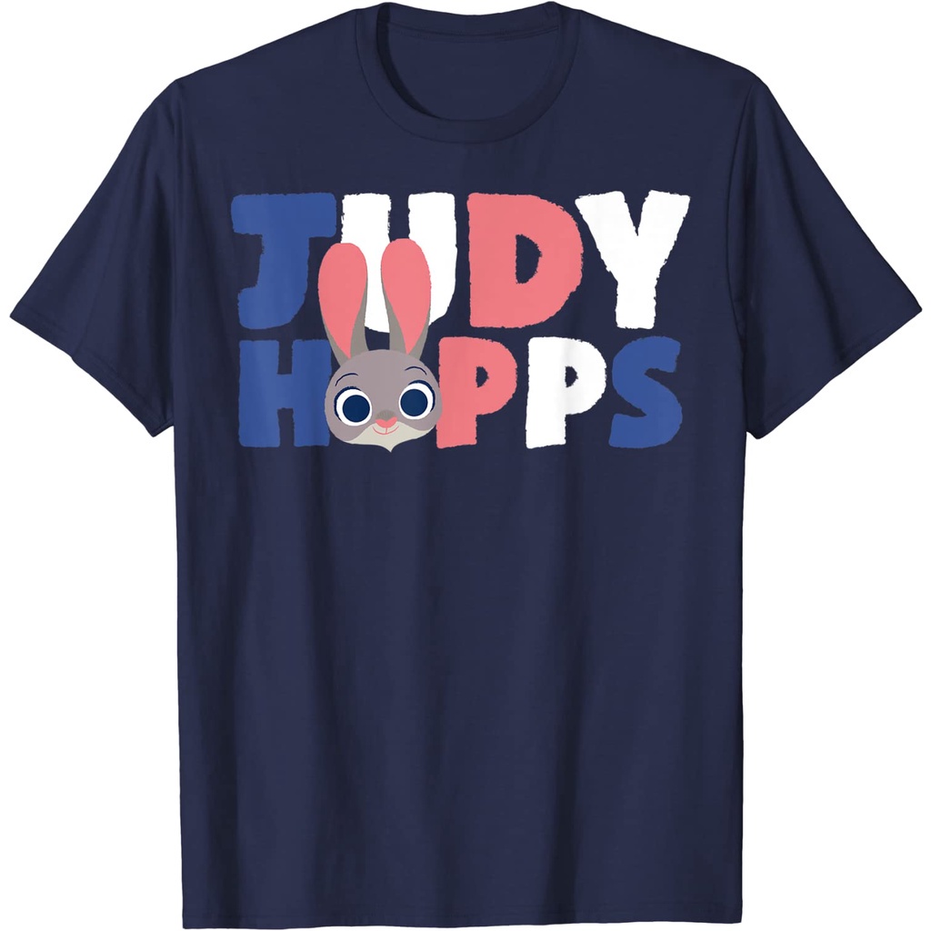 เสื้อยืดคอกลม แขนสั้น ผ้าฝ้าย 100% พิมพ์ลายการ์ตูนสัตว์ Crazy Animal City Zootopia Zootopia Judy Rab