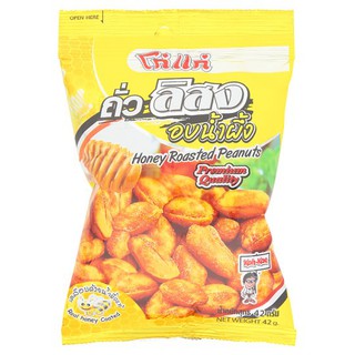 โก๋แก่ ถั่วลิสงอบน้ำผึ้ง ขนาด 42กรัม ยกแพ็ค 6ถุง KOHKAE GROUNDNUT PEANUTS HONEY