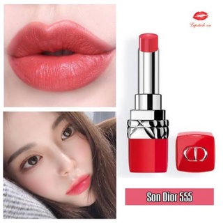 พร้อมส่ง ของแท้ 100% ลิปสติก DIOR ULTRA ROUGE LIPSTICK FULL SIZE สี 555 NO BOX CODE 8F02