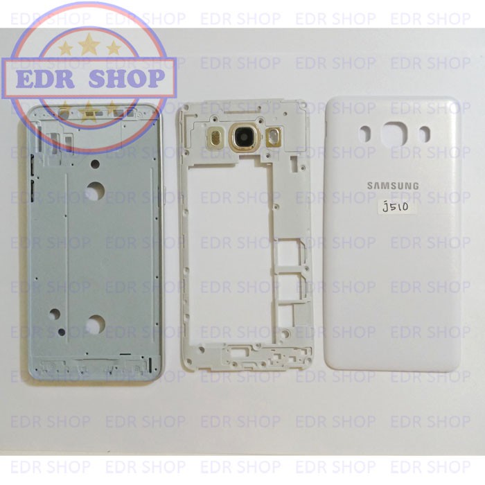 Samsung Galaxy J5 2016 Fullset J510 J510FN Housing Casing Bone Lcd Stand Original White