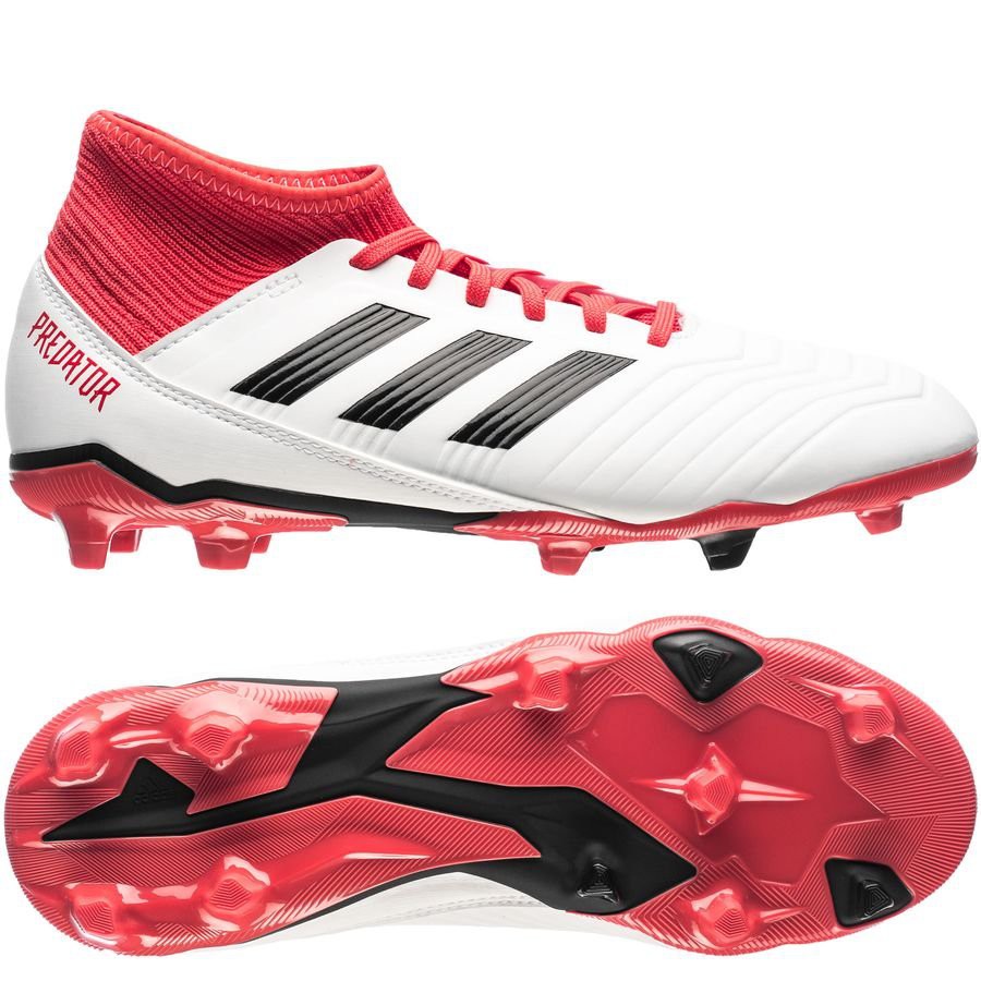 Adidas รองเท้าสตั๊ส ลิขสิทธิ์แท้100% รุ่น Predator 19.3 FG  ( CP9011)-ขาวแดง