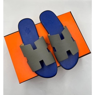 รองเท้าแตะ Hermès Izmir Sandal MEN รองเท้าแตะแบบสวม หนังแท้