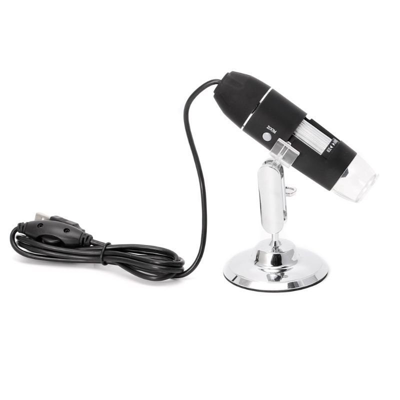 1600X USB Digital Microscope Camera Endoscope 8LED Magnifier with Metal ...