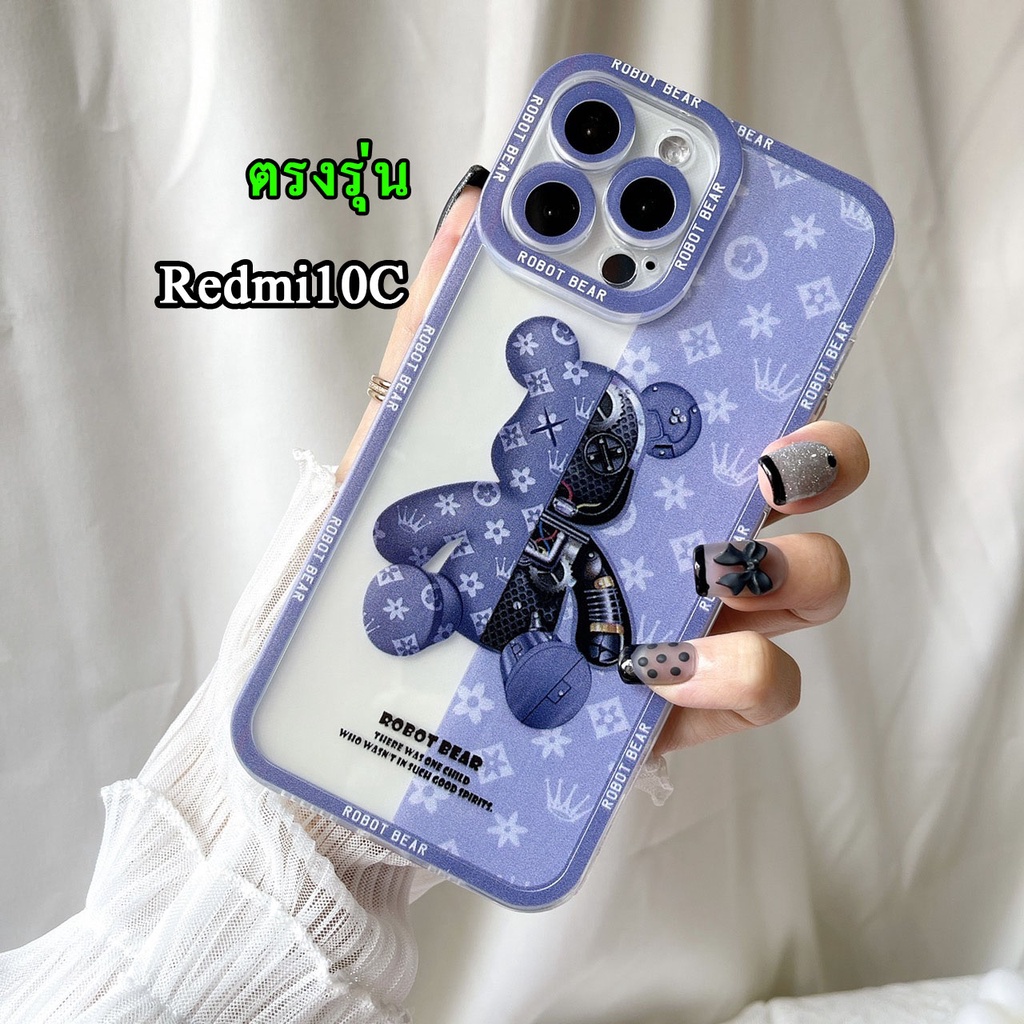 Redmi12/Redmi10C/Redmi12C/Redmi A1/Redmi Note12 5G เคสลาย BEAR XIAOMI เคสโทรศัพท์ TPU แบบนิ่ม สำหรับ REDMI10A 039
