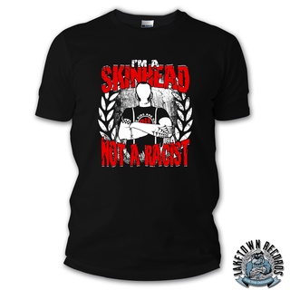 เสื้อยืด ลาย I M A Skinhead-Not A Racist แบบดั้งเดิม Sharp Rude Boys ModSize S-5XL