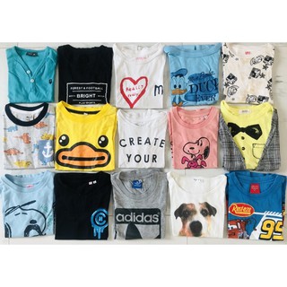 เสื้อยืดเด็กชาย ประมาณ 1-3ขวบ ได้ทั้งหมดในภาพ