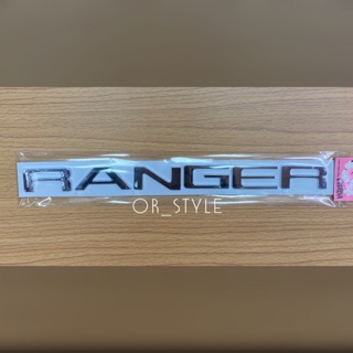 โลโก้ RANGER ตัวอักษรแยก งานพลาสติกชุบโครเมียม