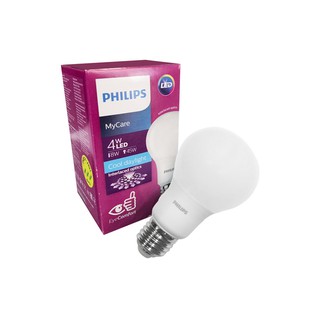 หลอด LED A60 4W COOL DAYLIGHT E27 PHILIPS | PHILIPS | LEDBulb 4W E27 CDL หลอดไฟ LED หลอดไฟ โคมไฟส่องสว่างและพัดลมเพดาน เ