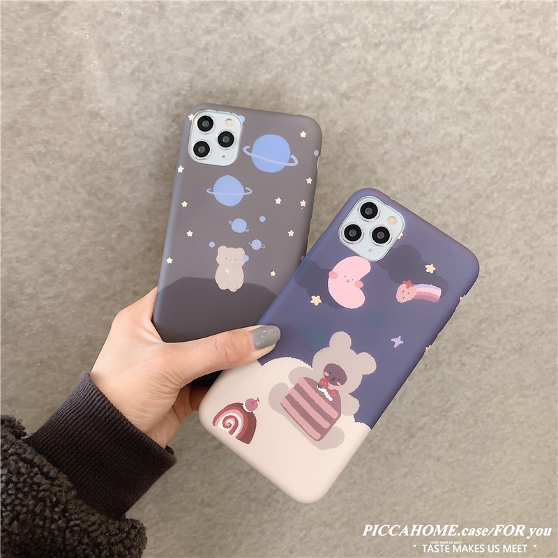 Space Bear สำหรับ iphonex apple x mobile phone case iPhone11pro / xsmax soft xr silicone 8plus