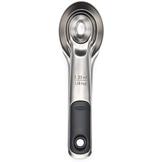 OXO ช้อนตวงสแตนเลส แบบแม่เหล็ก l Stainless Steel Measuring Spoons with Magnetic ของแท้ 100%