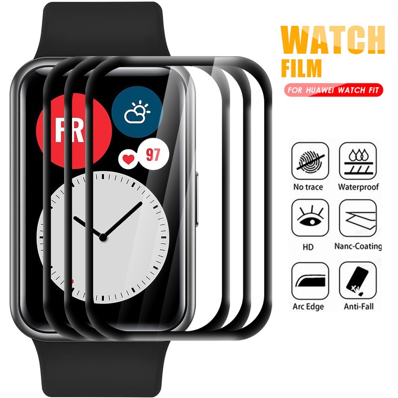Pmma สมาร์ทวอทช์ HD ฟิล์มใส ด้านหน้า / ฟิล์มป้องกันรอยขีดข่วน กันน้ํามัน ฟิล์มกันรอยหน้าจอสมาร์ทวอทช์ / เข้ากันได้กับ Huawei Watch ES / Watch Fit