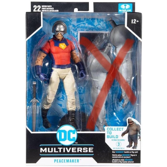 [No BAF] Peacemaker suidcide squad Mcfarlane DC multiverse action figure ของเล่น ฟิกเกอร์