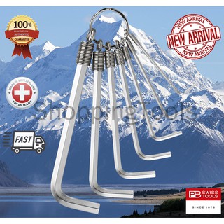 หกเหลี่ยมชุด PB Swiss Tools หัวตัด รุ่นพิเศษ PB Swiss Tools รุ่น PB 210D (8 ตัว/ชุด)