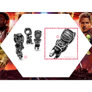 pandora silver charm Marvel x pandora back panther