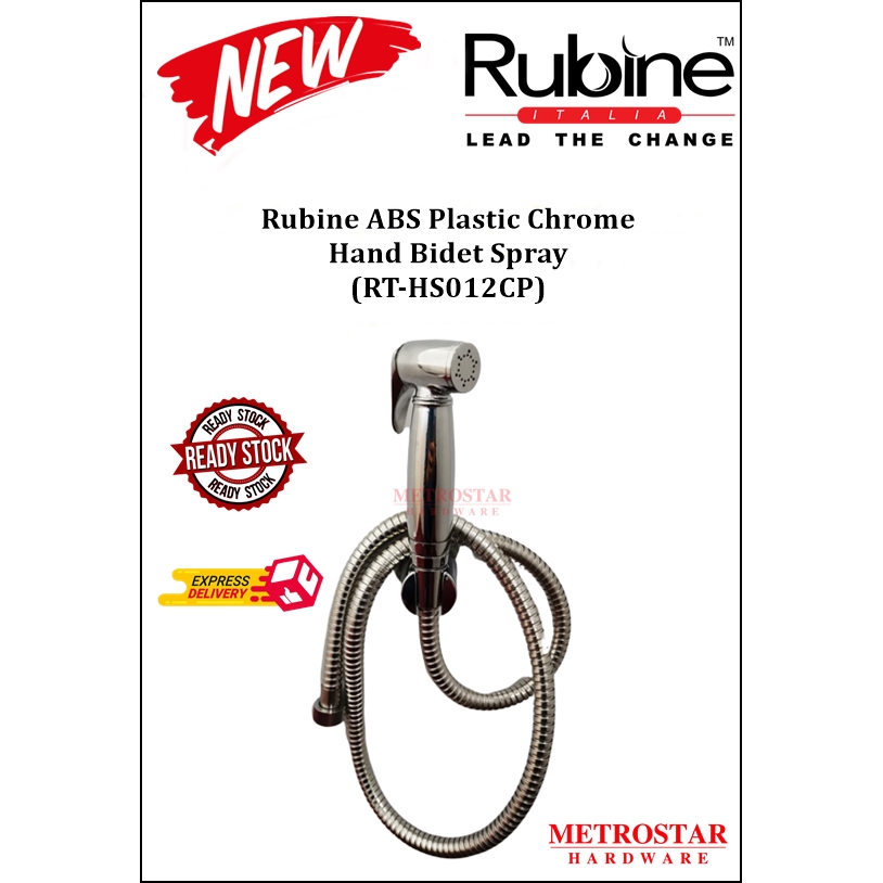 Rubine หัวฉีดชําระ โครเมี่ยม พลาสติก ABS