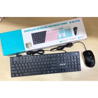 CHOCOLATE KEYBOARD&amp;MOUSE COMBO OKER KM-378