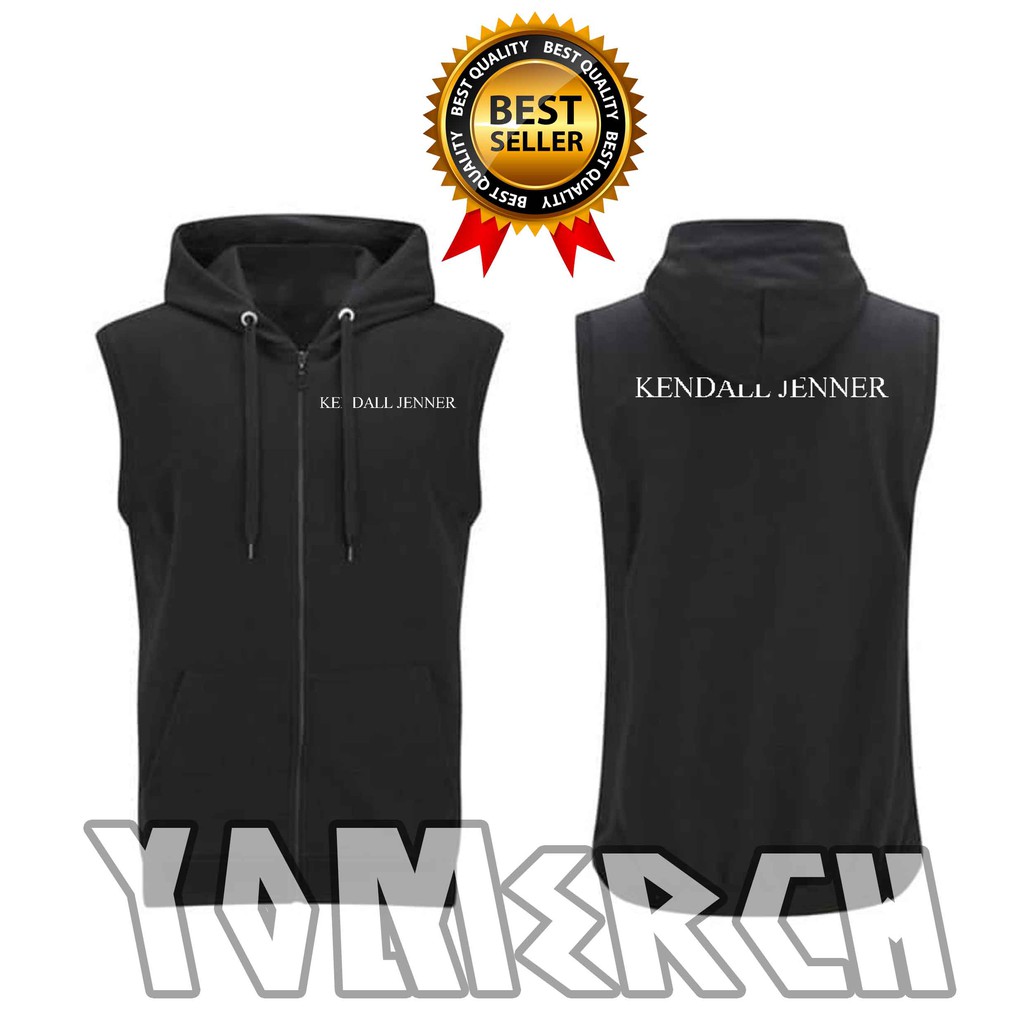 เสื้อกั๊กมีฮู้ดซิป Distro KENDALL JENNER เสื้อแจ็คเก็ตสเวตเตอร์ธรรมดาสุดเท่ YOMRCH