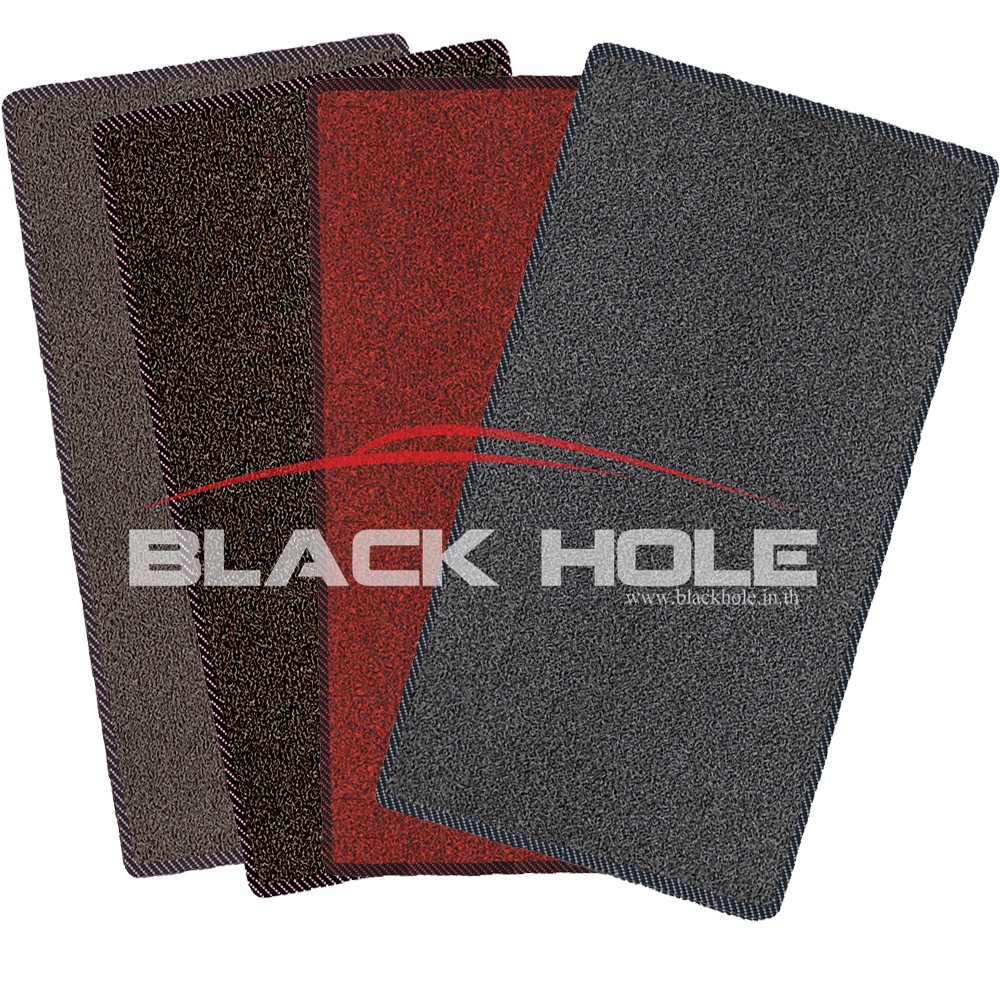 พรมเช็ดเท้า Blackhole Doormat พรมไวนิล เย็บขอบ ขนาด 40 X 70 เซนติเมตร จำนวน 4 ชิ้น