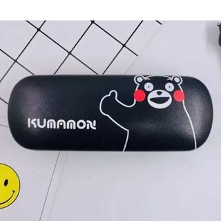 KUMAMON  BLACK  กล่องแว่น กล่องแว่นตา  ทรงใหม่ ลาย KUMAMON  BLACK   LIKE  LIKE ตลับแว่น ฝาปิด (แม่เหล็ก)  BY MANOPNEST