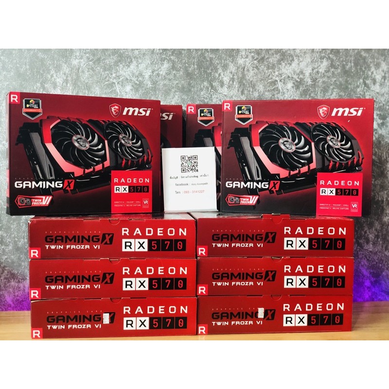 RX570 4gb msi Gaming x การ์ดจอมือ2