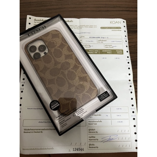 COACH Slim Wrap Case for Iphone 13 Pro Max