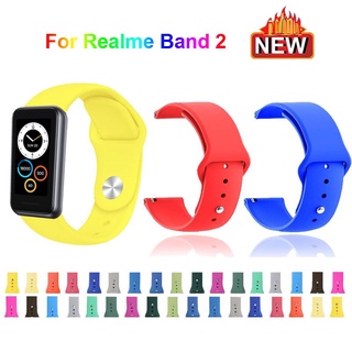 สายนาฬิกาซิลิโคน กันรอย สําหรับ Realme Band 2 Watchband