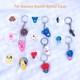 Baseus Bowie Wm02 เคสหูฟังไร้สาย แบบใส ลายการ์ตูน Alpaca Koala Shooky