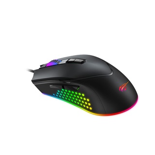 เมาส์ Gaming Mouse MS814(Black)RGB- Havit