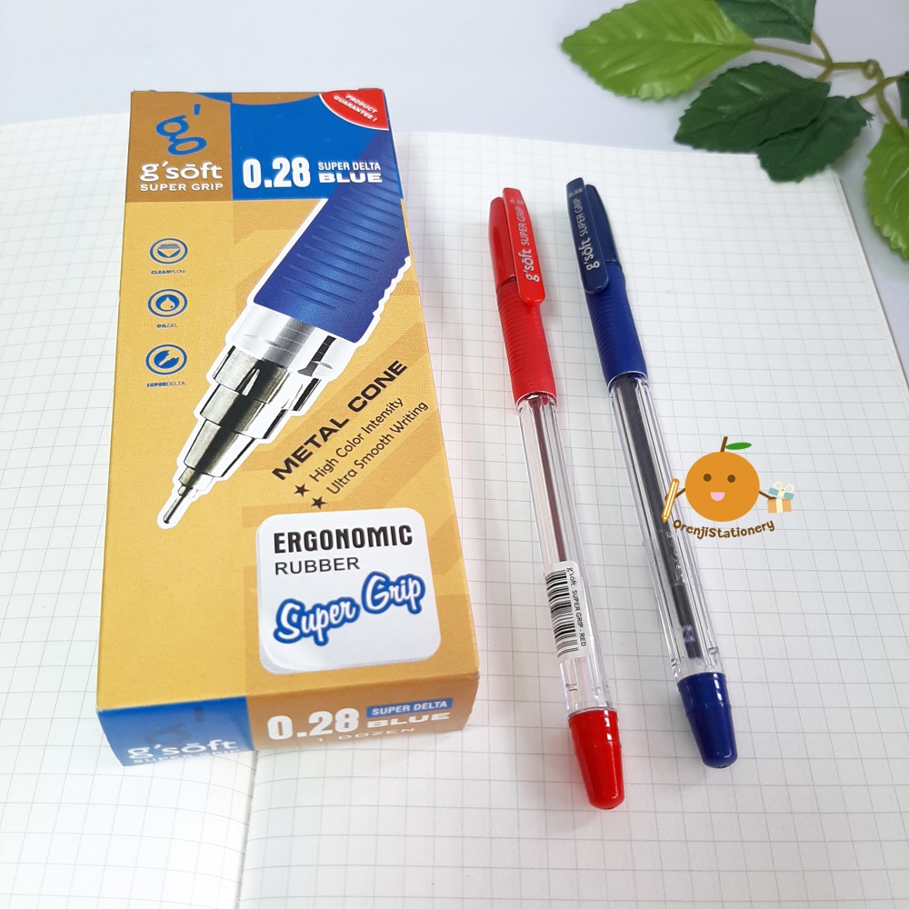 ปากกาลูกลื่น G'Soft Super grip 0.28 mm