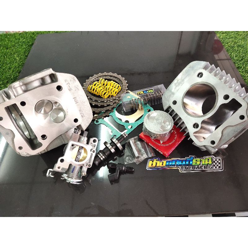 ชุดลูก w125i วาฬ-LED /MSX ทุกปี ลูก56/57มิล พร้อมใส่ได้เลย เสื้อ-ลูก ใส่เวฟ125i LED-วาฬ /Msx ลูก56/5