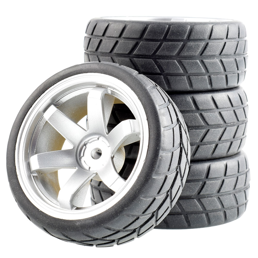 RC 701-6083 ยางฟองน้ําและล้อ 4P สําหรับ HSP HPI Tamiya 1:10 รถทัวร์ริ่งบนถนน