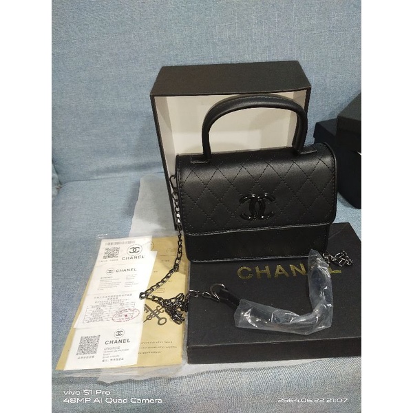 กระเป๋าคาดอก กระเป๋าสะพาย Chanel 7.5" อุปกรณ์ครบกล่อง