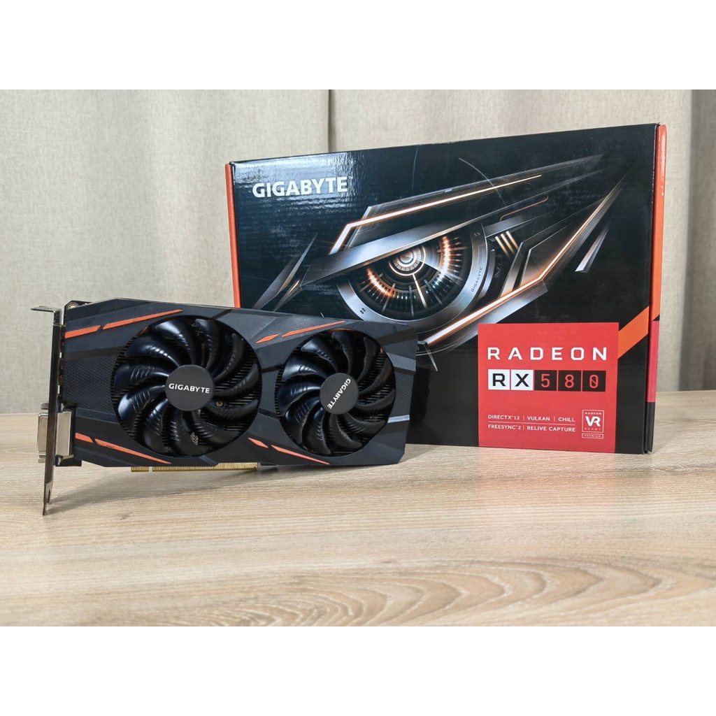 การ์ดจอ(graphic card) AMD RADEON RX580 8GB DDR5 ทุกแบรน ASUS / GIGABYTE / MSI / ASROCK   (ต่อไฟเพิ่ม 8PIN / 8+6 PIN )