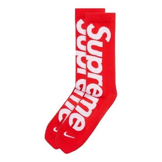 ใหม่พร้อมส่ง ของแท้ ถุงเท้า Supreme x Nike Lightweight Crew Sock