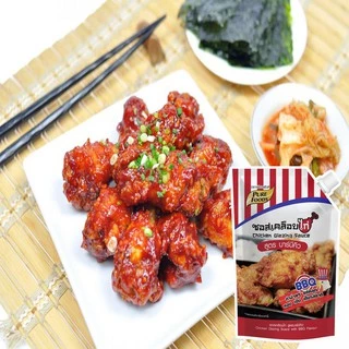 เพียวฟู้ดส์ ซอสเคลือบไก่ สูตร บาร์บีคิว ขนาด 1000 กรัม หอมกลิ่นรมควัน รสชาติเผ็ดและหวานเล็กน้อย