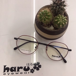 ฟรีส่ง👓กรอบแว่นตาแบรนด์👓Haru ทรงแปดเหลี่ยมงามๆจ้า